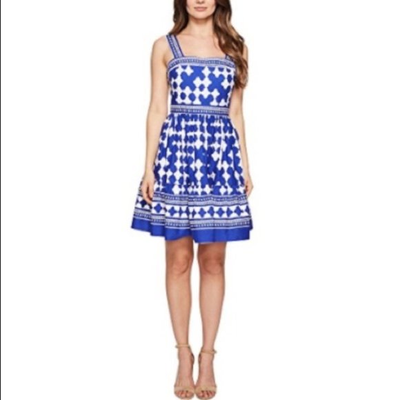kate spade Dresses Rare Kate Spade Blue And White Lantern Dress